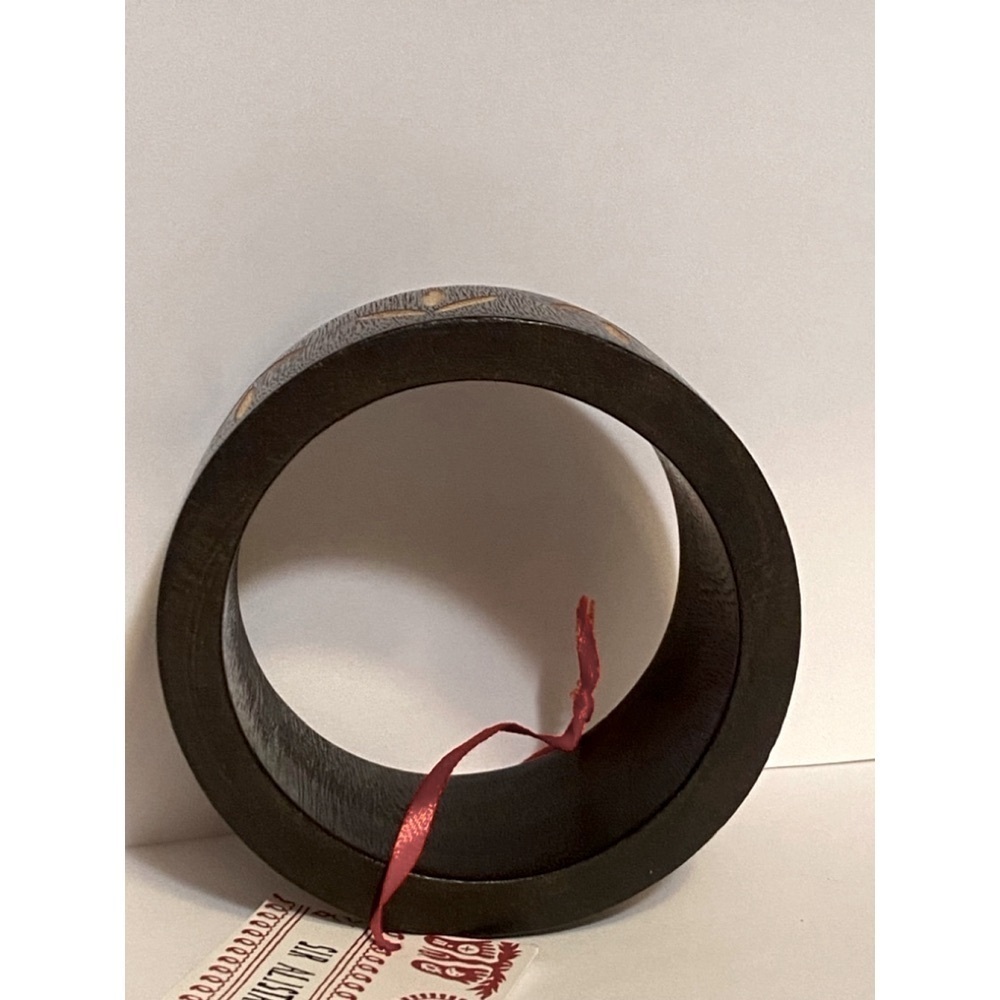 Sir Alistair Rae Wood Leaf Bracelet Bangle NWT - Picture 3 of 3